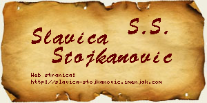 Slavica Stojkanović vizit kartica